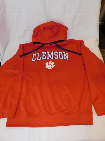 Clemson Tigers Sweater Mens Size  Medium Sweatshirt Hoodie Pullover Orange M44 Cover