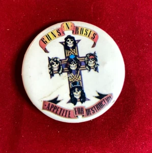 Vintage Guns 'n' Roses Appetite for Destruction Pin Pinback Button Badge WD01 - Picture 1 of 7