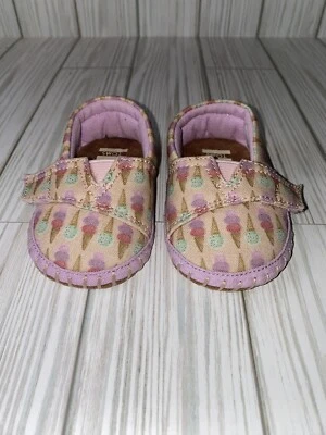 Tiny Toms Shoes Pink Ice Cream Social Crib Alpargata Size 2 (3-6months) - Image 1 of 4