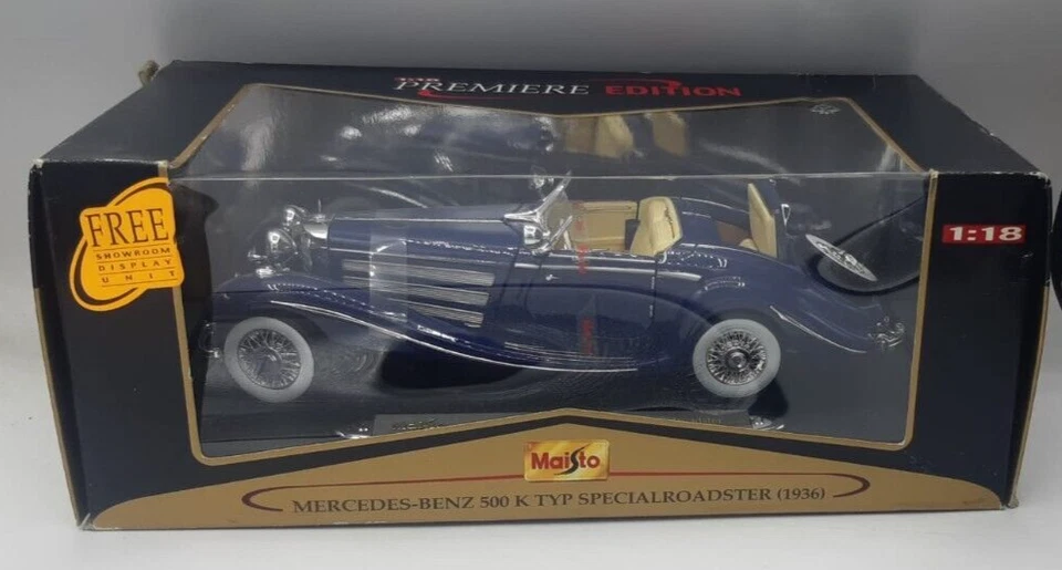 Maisto 1/18 Mercedes CLK GTR street version GRIGIA BOX Gd24 - Immagine 1 di 1