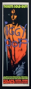 Iggy Pop POSTER Junior Kimbrough 1996 Chicago Siebdruck signiert Frank Kozik neuwertig - Bild 1 von 3