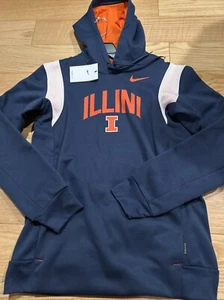 Nike NCAA Illinois Fighting Illini Team Issue Jacket Sz S NWT Rare Hoodie Men - Picture 1 of 7