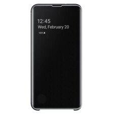 Samsung Clear View Cover Flip Case pour Galaxy S10 5G - Noir (EF-ZG977CBEGWW)