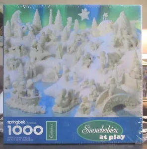 SNOWBABIES AT PLAY - NEW - SPRINGBOK PUZZLE - Foto 1 di 2