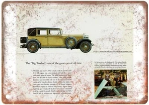 Vintage 1932 Lincoln Model KB Berline by Judkins Ad Retro Look Metal Sign A3991 - Picture 1 of 2