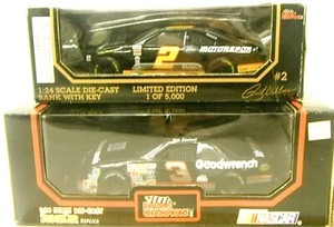 1995 Racing Champions Ford #2 Wallace Bank + 1992 Chevy #3 Earnhardt SR 1:24 Neu in OVP - Bild 1 von 10