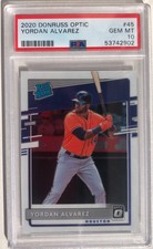2020 Panini Donruss Optic Yordan Alvarez #45 (PSA 10)