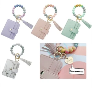 PERSONALIZADO Portatarjetas de Cuero Genuino en Forma de Corazón Billetera Portatarjetas de Crédito - Imagen 1 de 13