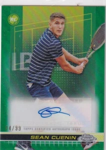 Topps Chrome 2024 Tennis No. TCA-SCN Sean Cuenini Green Rookie Auto 4/99 - Bild 1 von 2