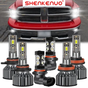 Combo faros antiniebla LED HLQC para Dodge Ram 1500 2500 3500 2009-2017 - Imagen 1 de 14