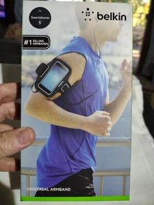 New OEM Belkin Universal Armband For Smartphones 5" See Pics For Phones That Fit - Zdjęcie 1 z 6