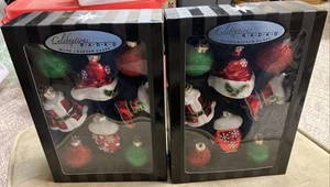 Radko Celebrations, #63456 Juego en caja de 8 sombrero de Santa bota mitón abrigo y pelota - Imagen 1 de 7