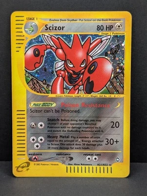 Scizor H21/H32 Aquapolis Holo Ultra Rare Pokemon TCG Nintendo e-reader LP+ - Image 1 of 4