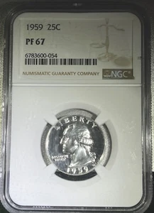 1955 Silver Proof Washington Quarter NGC PF67 - Picture 1 of 5