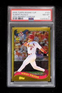 2005 Topps Rookie Cup Albert Pujols #123 '02 Reprint Chrome /25 Cardinals PSA 8 - Picture 1 of 18