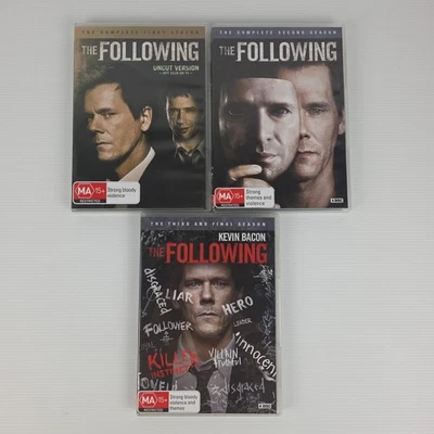 The Following - Complete Series Seasons 1-3 (1 2 3, DVD, Region 4, Kevin Bacon) - Image 1 of 4