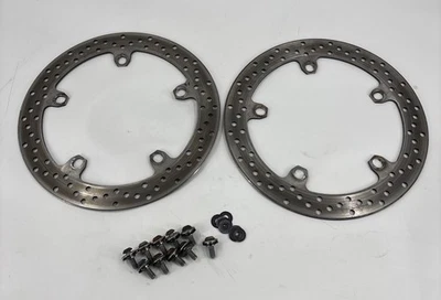 BMW F800 S 2007 Front Brake Discs Brembo & Fixings (2006 - 2010) #D37 - Image 1 of 4