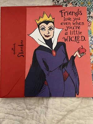 Hallmark Disney Valentine's Day Greeting Card For Friend From Witch With Apple - Image 1 of 2