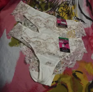 2 NEW MAIDENFORM COMFORT DEVOTION 40159 AB2D TANGA PANTIES L/7 - Picture 1 of 2