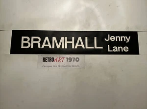 Bramhall Jenny Lane - Manchester 1.5 1976 Bus Blind 35” - Gift - Picture 1 of 7