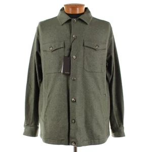 Windsor NWT Cashmere Blend Overshirt / Shirt Jacket Size XL Oslo In Green - Picture 1 of 14