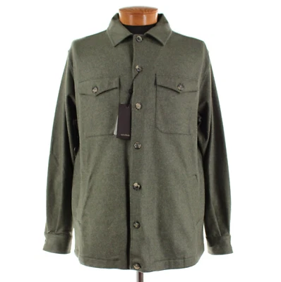Windsor NWT Cashmere Blend Overshirt / Shirt Jacket Size XL Oslo In Green - Image 1 of 4
