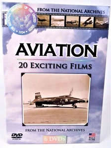 AVIATION - 20 Exciting Films From National Archives 6 DVD Set NEW Factory Sealed - Imagen 1 de 6