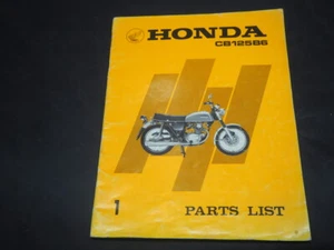 HONDA CB125 B6 CB125B6 PARTS LIST - Afbeelding 1 van 5