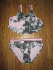 Girls JUSTICE 2 piece bikini bathing suit swimsuit sz 14 - Picture 1 of 1