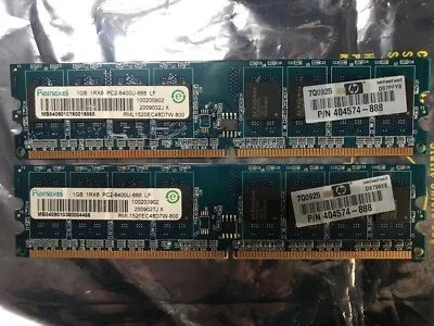 Desktop 2 Dimm SDRam Ramaxel 1GB 1Rx8 PC2-6400U-666 LF (total 2 gb) - Image 1 of 2