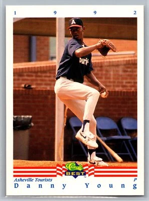 Danny Young 1992 Classic Best Set Break BASEBALL #381 Asheville Tourists - Image 1 of 2
