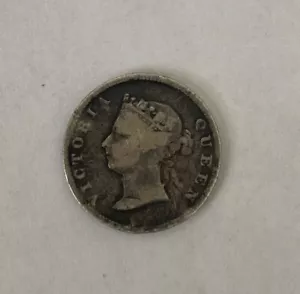 HTF 1894 British Guiana Four (4) Pence Money Victoria - Picture 1 of 2