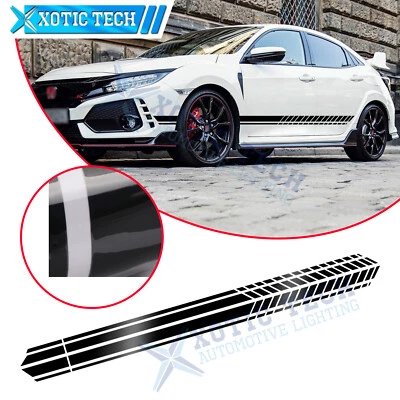 JDM Auto Side Fender Door Gloss Black Graphics Sticker For Honda Civic Accord - Image 1 of 4