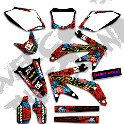 Honda CRF 250R 2010 2011 2012 2013 KIT GRÁFICO CRF250 R NIGHTRIDER KIT MOTO CROSS Foto 1 de 4