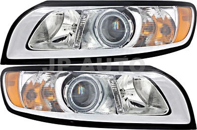 For 2008-2011 Volvo S40 V40 V50 Headlight Halogen Set Driver and Passenger Side - Изображение 1 из 4