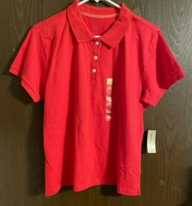 Massini Burnt Orange Collared Polo Shirt Top size XL - NWT - Picture 1 of 2