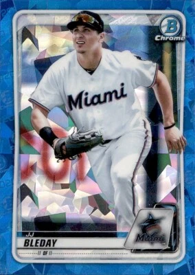 2020 BOWMAN CHROME PROSPECT SAPPHIRE MIAMI MARLINS - JJ BLEDAY #BCP-116 - Image 1 of 2