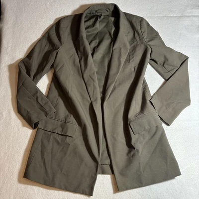 Blazer AllSaints Mujer 4 Aleda Tri Frente Abierto Abrigo Chaqueta Bolsillos Trabajo a Medida Foto 1 de 4