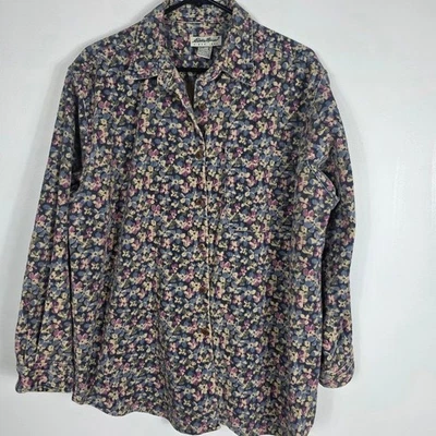 Cazadora vintage de pana floral para mujer Eddie Bauer M Foto 1 de 4
