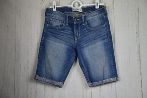 Abercrombie Kids Denim Shorts Girls Size 16 Jean Distressed - Picture 1 of 3
