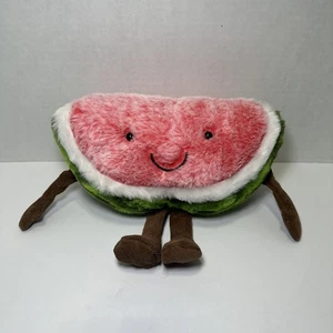 Jellycat Amuseables Wassermelone Plüsch - Medium 11 Zoll Scheibe ohne Stoßanhänger - Bild 1 von 5