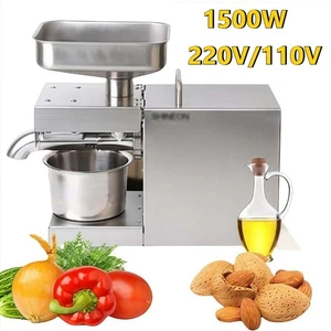 Auto Oil Press Machine Cold Hot Oil Extraction Expeller Presser Stainless Steel - Picture 1 of 11