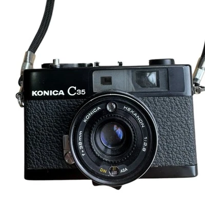 Konica C35 Rangefinder Film Camera Hexanon 38mm f/2.8 Made In Japan PARTS/REPAIR - Image 1 of 4
