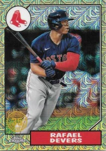  2022 TOPPS RAFAEL DEVERS 1987 SILVER PACK MOJO - BOSTON RED SOX - #T87C-23 - Picture 1 of 1