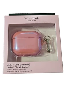 kate spade New York AirPods 3rd Generation Case Grapefruit Soda Lacquer W/ Clip - Photo 1 sur 12