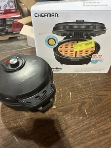 *Getestet* Chefman Anti-Überlauf Belgisches Waffeleisen mit Farbtonwahl Temperatur - Bild 1 von 3