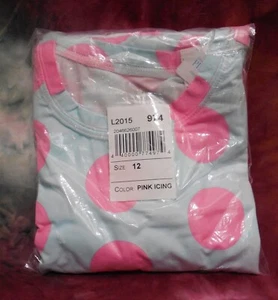 NIP The Children's Place Polka Dot Long Johns Set - PINK ICING - 12Y - Picture 1 of 5