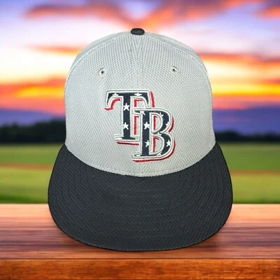 Tampa Bay Rays New Era 59Fifty Gray USA Independence Day Patriotic Fitted Hat - Image 1 of 4