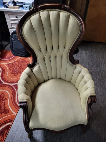 Kimball Tufted Gentlemans Chair (Victorian Revival) Cover