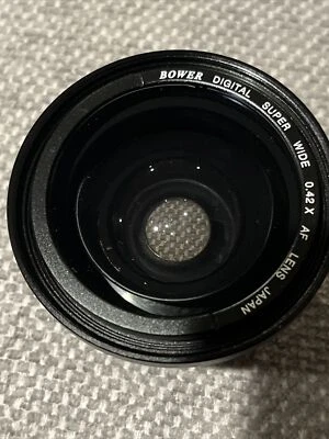 Used Bower Digital Super Wide 0.42X AF Macro lens 43-46mm w/one Cap #009 - Image 1 of 4